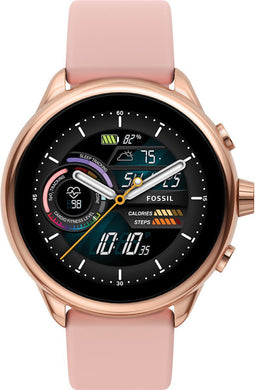Fossil Gen 6 Smartwatch FTW4071 Unisex 44 mm - Roségoudkleurig