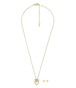 Fossil JF04246SET Geschenkset Damesketting en Oorbellen - 470 mm