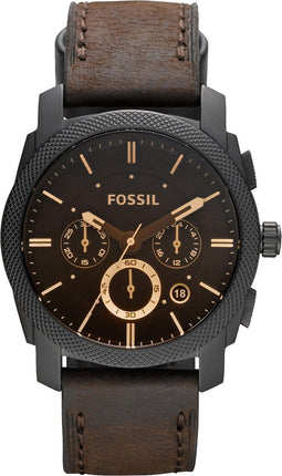 Fossil Machine FS4656 Herenhorloge 42 mm - Zwart