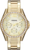 Fossil Riley ES3203 Dameshorloge 38 mm - Goudkleurig