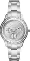 Fossil Stella Sport ES5108 Dameshorloge - 37 mm - Zilver
