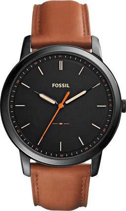 Fossil The Minimalist FS5305 Herenhorloge 44 mm - Zwart