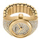 FOSSIL WATCH RING Dames Horloge - Goudkleurig