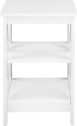 FOSTER - Bijzettafel - Wit - MDF