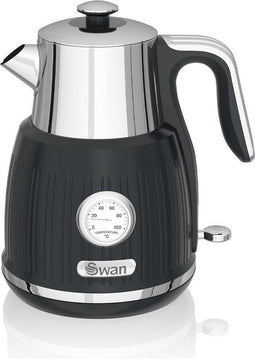 Swan SK31040BN - Waterkoker 1.5 Liter 3000 Watt - Retro Design - Zwart