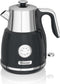 Swan SK31040BN - Waterkoker 1.5 Liter 3000 Watt - Retro Design - Zwart