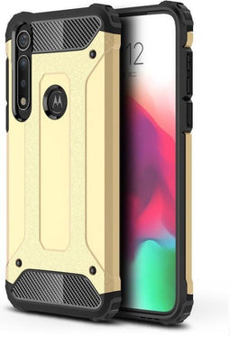 Lunso - Armor Guard hoes - Geschikt voor Motorola Moto G8 Plus - Goud