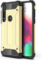 Lunso - Armor Guard hoes - Geschikt voor Motorola Moto G8 Plus - Goud