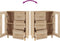 vidaXL - Dressoir - 69,5x34x90 - cm - bewerkt - hout - sonoma - eikenkleurig