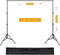 foto-achtergrondstandaard 2 x 3 m fotostudio verstelbare achtergrondsysteem achtergrondstandaard met 4 achtergrondclips, 2 zandzakken voor fotostudio portret productfotografie, feest, bruiloft