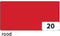 Fotokarton Folia 2zijdig 50x70cm 300gr nr20 rood | 10 stuks