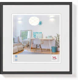 Fotolijst 20x20 cm - Kunststof - Zwart - New Lifestyle