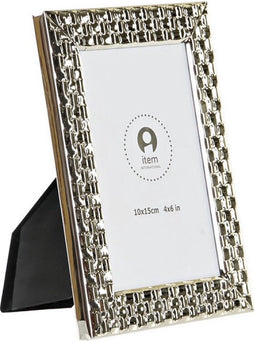 Fotolijst DKD Home Decor Zilver Metaal Stijl: Shabby Chic (13,5 x 2 x 18,5 cm)