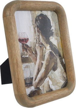 Fotolijst hout/glas l17b2h22 cm