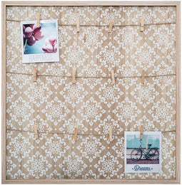 Fotolijst met Knijpers Atmosphera Hout MDF 48 x 48 x 2 cm