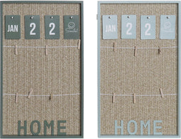Fotolijst met Knijpers DKD Home Decor Aluminium Polypropyleen Hout MDF 30 x 3 x 50 cm (2 Stuks)