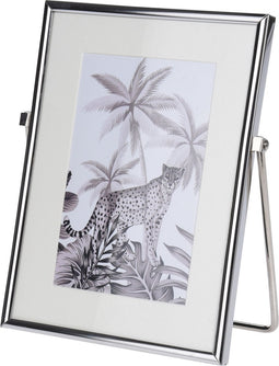 Fotolijst metaal zilver geschikt voor een foto van 15 x 20 cm