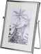 Fotolijst metaal zilver geschikt voor een foto van 15 x 20 cm