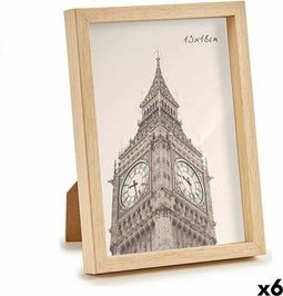 Fotolijsten 15,6 x 2 x 20,7 cm Bruin Plastic (6 Stuks)