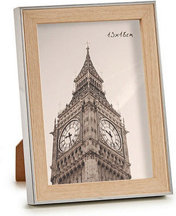 Fotolijsten 15,6 x 2 x 20,7 cm Zilverkleurig Bruin Plastic Glas (6 Stuks)