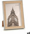 Fotolijsten 15,6 x 2 x 20,7 cm Zilverkleurig Bruin Plastic Glas (6 Stuks)