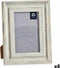 Fotolijsten 16,2 x 2 x 21 cm Kristal Zilverkleurig Hout Bruin Plastic (6 Stuks)