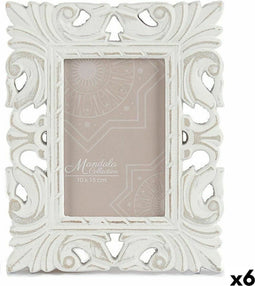 Fotolijsten 18,5 x 23 x 1,3 cm Wit Hout MDF (6 Stuks)