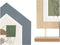 Fotolijsten 2 fotos Huis Zwart Bruin Hout MDF (36 x 26 x 6 cm) (6 Stuks)