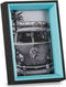 Fotolijsten 3 x 17 x 12 cm Kristal Zwart Blauw Hout MDF (6 Stuks)