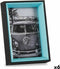 Fotolijsten 3 x 17 x 12 cm Kristal Zwart Blauw Hout MDF (6 Stuks)