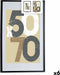 Fotolijsten 62,5 x 2,5 x 92,5 cm Zwart Plastic Hout MDF (6 Stuks)