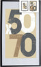 Fotolijsten 62,5 x 2,5 x 92,5 cm Zwart Plastic Hout MDF (6 Stuks)