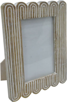 Fotolijsten DKD Home Decor 19 x 2 x 21 cm 16 x 2 x 21 cm Natuurlijk Koloniaal Mangohout