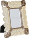 Fotolijsten DKD Home Decor 20,4 x 2,5 x 26 cm Koper Wit Hars Romantiek