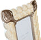Fotolijsten DKD Home Decor 22,8 x 2,6 x 28,6 cm Kristal Koper Wit Hars Romantiek