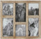 Fotolijsten DKD Home Decor 35 x 1,2 x 29 cm Kristal Natuurlijk Berg Hout MDF