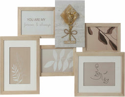 Fotolijsten DKD Home Decor 54 x 2,4 x 36,7 cm Kristal Natuurlijk Shabby Chic