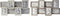 Fotolijsten DKD Home Decor 60 x 3 x 32 cm Kristal Grijs Bruin Hout MDF Stads (2 Stuks)