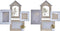 Fotolijsten DKD Home Decor Hout 39 x 3 x 41 cm Natuurlijk Planten (2 Stuks)