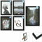 Fotolijsten DKD Home Decor Meerdere 23 x 2 x 28 cm Zwart Modern Hout MDF