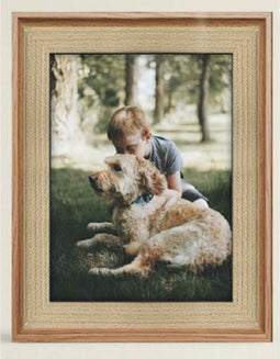 Fotolijsten DKD Home Decor Natuurlijk Hout Plastic Hout MDF 26,5 x 2 x 32 cm