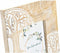 Fotolijsten DKD Home Decor Wit Bruin Hout Kristal Mangohout Boomstructuur Indiaas 20 x 2 x 25,5 cm