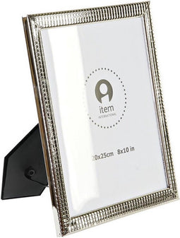 Fotolijsten DKD Home Decor Zilverkleurig Metaal Shabby Chic 22 x 2 x 27 cm