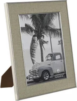Fotolijsten Home ESPRIT Zilverkleurig Kristal polyestyreen Romantiek 20,5 x 1,5 x 25,5 cm