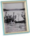 Fotolijsten Kristal Blauw Wit 3 x 27 x 22 cm Hout MDF (6 Stuks)