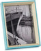 Fotolijsten Kristal Blauw Wit Hout MDF (3 x 22 x 17 cm) (6 Stuks)