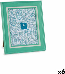 Fotolijsten Kristal Groen Plastic (6 Stuks) (2 x 33 x 28 cm)