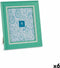 Fotolijsten Kristal Groen Plastic (6 Stuks) (2 x 33 x 28 cm)