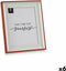Fotolijsten Kristal Rood Wit Plastic (2,5 x 31,2 x 26 cm) (6 Stuks)