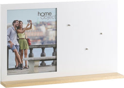 Fotolijsten Wit Hout Kristal Elmhout 46,5 x 7 x 29,5 cm